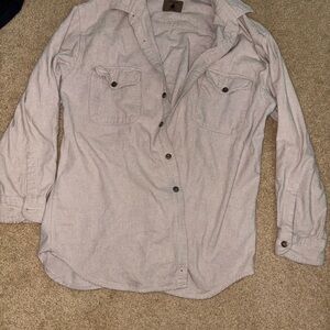 St. John's Bay Beige Chamois Shirt